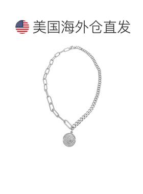 自营 adornia硬币混合链项链银 - 银 美国奥莱直发吊坠链子
