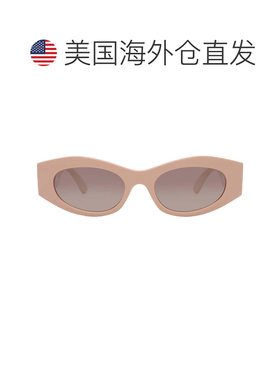 自营versace范思哲棕色渐变灰色镜面银色猫眼女士太阳镜VE4480U 5