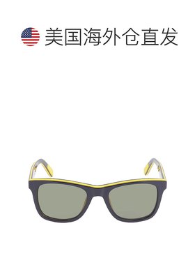 自营Lacoste Polarized Green Square Unisex Sunglasses L781SP
