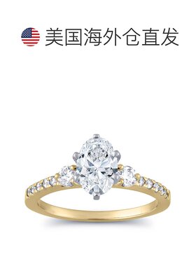 自营 pompeii31 1/2 克拉椭圆形钻石订婚戒指 14k 黄金 - 14k 黄