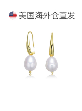 自营geneviveSterling Silver 14K Gold Plating with Genuine Fr