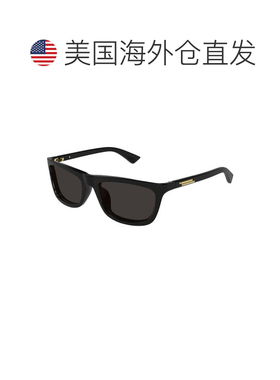 自营bottega venetaBV1328SA 001闪亮黑色/灰色-闪亮黑色 美国奥