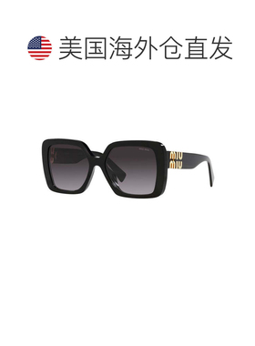 自营miu miuMU10YS 1AB5D1黑色/灰色渐变-黑色 美国奥莱直发