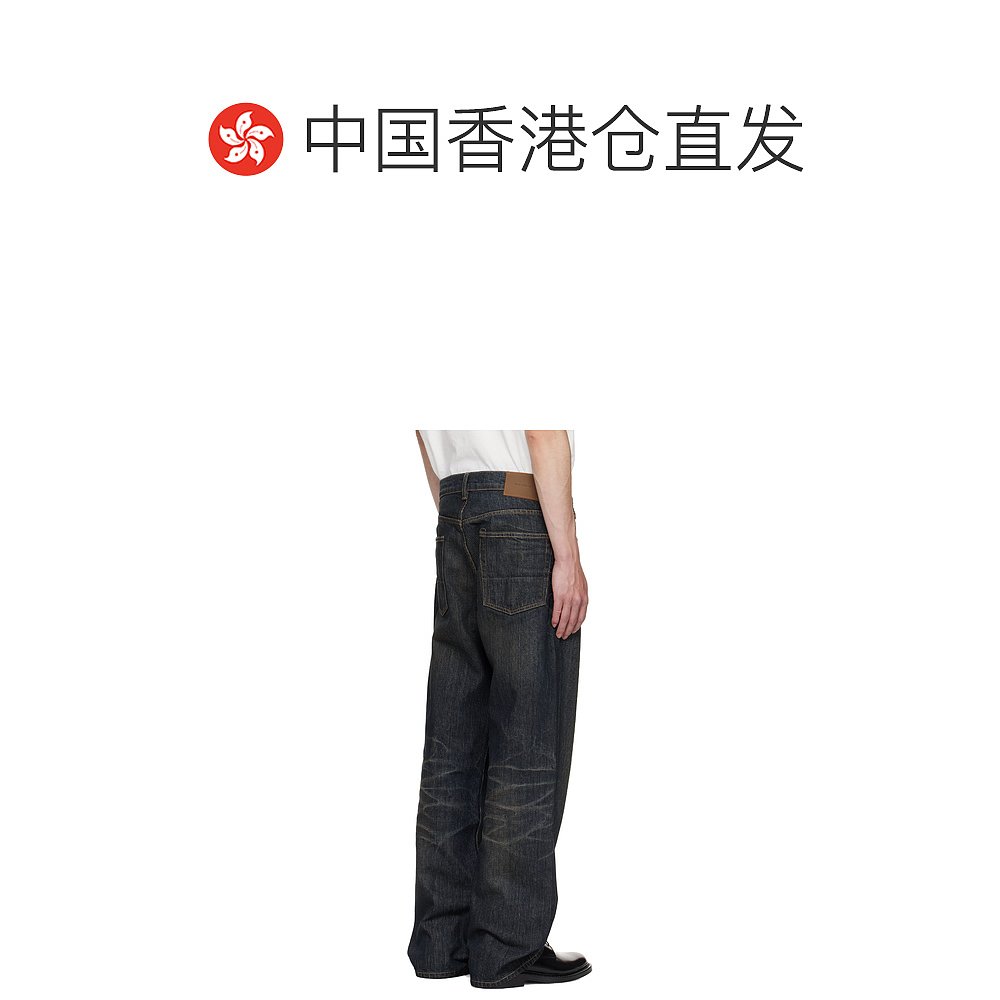 1h可退 香港直邮潮奢 Our Legacy 男士 海军蓝 Third Cut 牛仔裤 - 图1