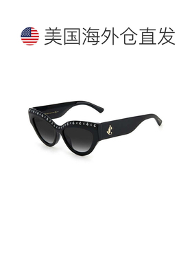 自营Jimmy Choo Sunglasses Cat Eye Full Rim, Black Frame And