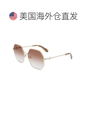 自营Longchamp Metal Women's Sunglasses - gold 美国奥莱直发