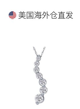 自营 pompeii31 克拉实验室制造钻石旅程吊坠 14K 白金 - 14k 白