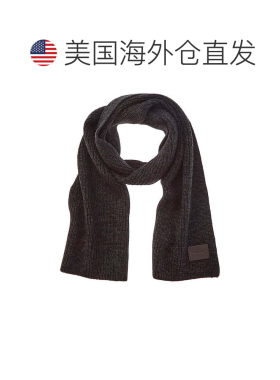 美国直邮自营Vince Shaker Stitch羊毛和羊绒混纺围巾-黑色 美国