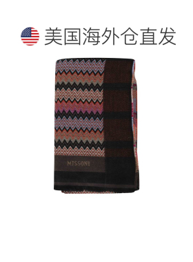 自营missoni粘胶锯齿形围巾-黑色 美国奥莱直发