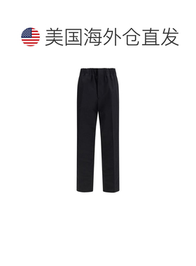 自营Jil Sander Cotton Casual Men's Pants - black 美国奥莱直
