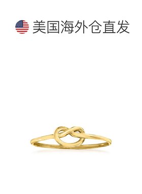 自营 Ross-Simons 意大利 14kt 黄金 Love Knot 戒指 - 黄色 美国