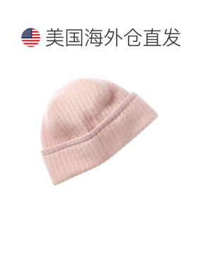 自营Portolano Lurex Ribbed Cashmere Beanie - pink 美国奥莱直