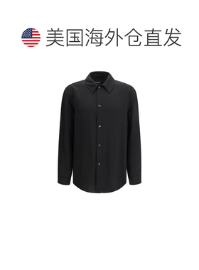 自营Giorgio Armani Viscose Dress Men's Shirt - black 美国奥