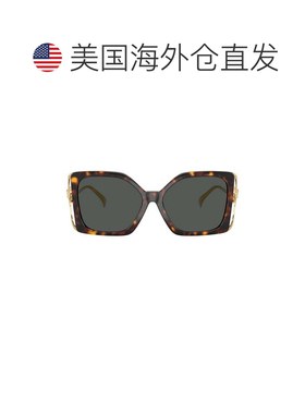 自营versace0ve4502u Oversized Square Sunglasses - grey 美国