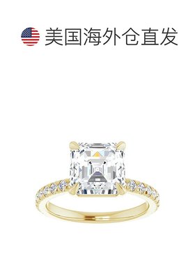 pompeii33 1/3 克拉阿斯切切割钻石订婚戒指，白金、黄金或玫瑰金