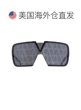 自营Valentino Romask深灰色/黑色闪光灯Monogram图案盾牌男女通V
