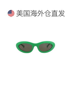 自营bottega veneta圆框醋酸纤维太阳眼镜-绿色 美国奥莱直发