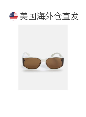 自营guess窄方形太阳镜-白色 美国奥莱直发