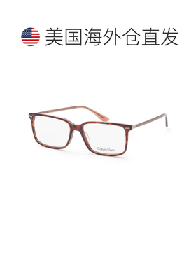 自营Calvin Klein Men's 56 mm Brown Opticals - tortoise 美国