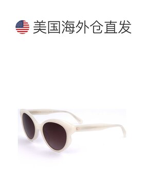 自营 Kate Spade女式53毫米白色太阳镜-白色 美国奥莱直发