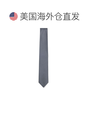 自营boss真丝混纺提花领带——深蓝色 美国奥莱直发