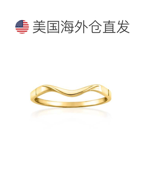 自营Ross-Simons Italian 10kt Yellow Gold Wave Ring - yellow