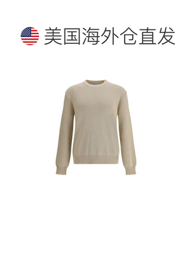 自营Golden Goose ribbed-knit Men's sweater - beige 美国奥莱