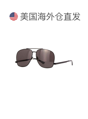 自营saint laurentSL653 LEON 002黑色/黑色-黑色 美国奥莱直发