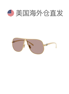 自营miu miuMUA56S 5AK20I闪亮金色/浅紫色棕色-闪亮金色 美国奥
