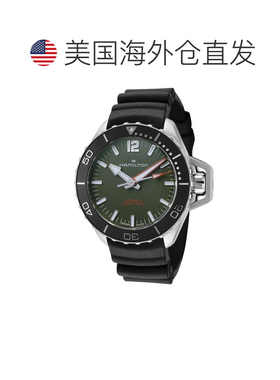 自营Hamilton Men's Khaki Navy 41mm Automatic Watch - black