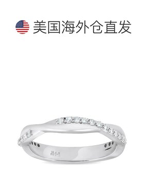 自营 pompeii31/4 克拉钻石扭纹藤女式结婚戒指 14k 白金 - 14k
