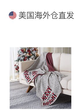 自营 safavieh快乐明亮休闲毯 - 灰/红 美国奥莱直发