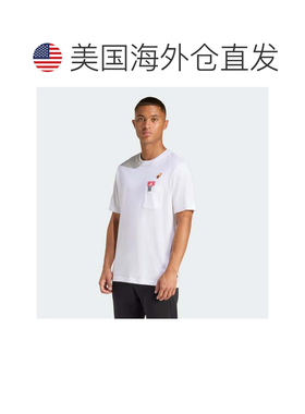 自营Men's adidas MINI EMBROIDERY BASKETBALL GRAPHIC T-SHIRT