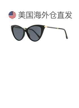 自营Jimmy Choo 女士猫眼太阳镜 Val 807IR 黑色/金色 57 毫米 -