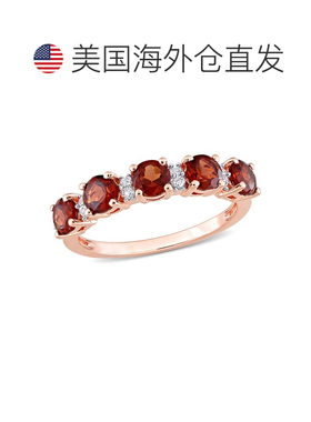 自营 mimi & maxmimi & max1 3/5 克拉 TGW 石榴石和白色托帕