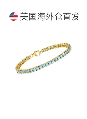 自营Ross-Simons Sky Blue Topaz Tennis Bracelet in 18kt Gold