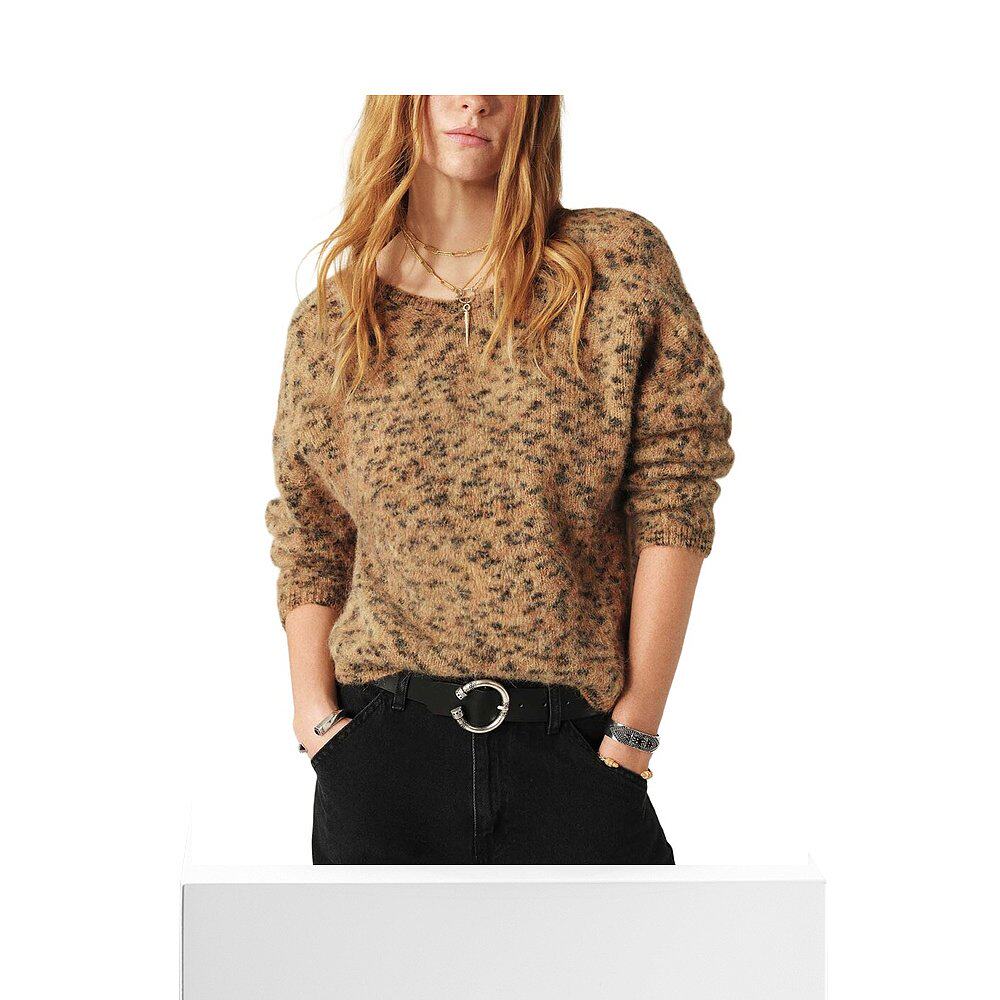 自营ba&sh Leopold Alpaca & Wool-Blend Sweater - beige 美国奥 - 图3