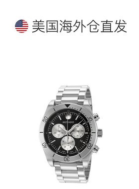 自营Movado Men's Sport 41mm Quartz Watch - silver and rose g