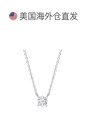 自营 Ross-Simons Lab-Grown Diamond Solitaire Necklace in Ste