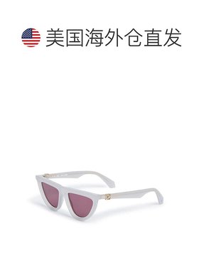 自营Off-White Sunglasses Geometric Full Rim, Black Frame And