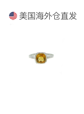 自营 diana m. 14K 黄金 0.10 克拉。钻石戒指 - 黄色 美国奥莱直
