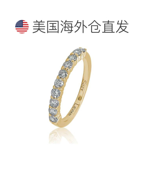 自营Suzy Levian 14K 黄金 1/2 克拉钻石永恒半戒 - 黄色 美国奥