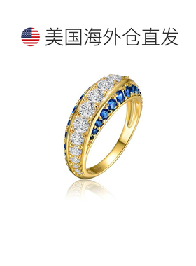 自营geneviveSterling Silver 14K Gold Plated with Colored Cub