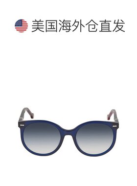 自营Carolina Herrera Gradient Blue Round Ladies Sunglasses C