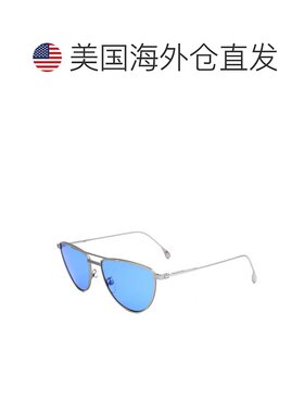 自营 Paul Smith中性款56毫米蓝色太阳镜-哑光银色 美国奥莱直发