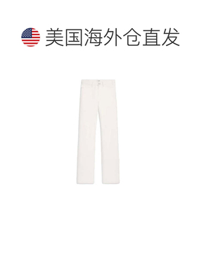 自营Celine Cotton Straight-Leg Men's Jeans - white 美国奥莱