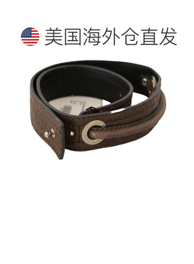 自营Costume National Leather Fastening Women's Belt - brown