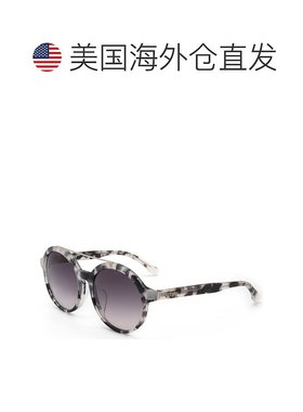 自营 Lacoste女式53毫米灰色哈瓦那太阳镜-灰色哈瓦那 美国奥莱直