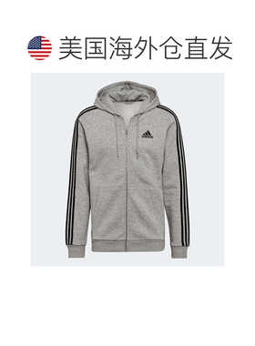 自营Men's adidas Essentials Fleece 3-Stripes Full-Zip Hoodie