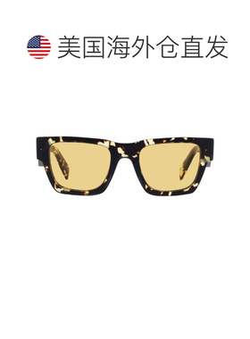 自营Prada Amber Square男士太阳镜PR A06S 16O10C 50 - multi 美